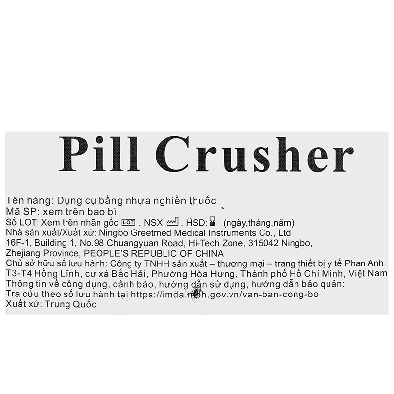 Dụng cụ nghiền thuốc Pill Crusher Greetmed - 5